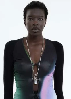 DEPARTMENTPurple And Silver Hearts Cross Necklace