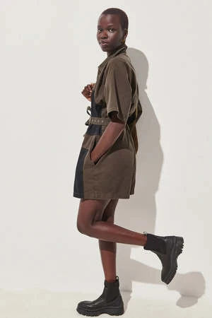 Rachel ComeyHandy Shortsuit - Dark Olive - Image 3