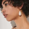 Rachel ComeyMacre Earrings - Bone Marble
