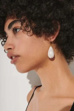Rachel ComeyMacre Earrings - Bone Marble