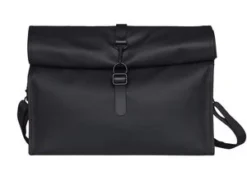RainsRolltop Messenger Bag - Black