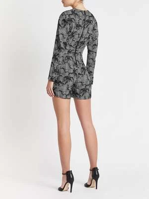 THREE FLOORRay Anarchy Playsuit - Black/Off White - Image 3