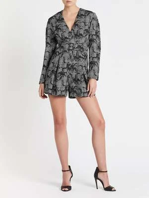 THREE FLOORRay Anarchy Playsuit - Black/Off White