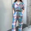 RUJUTA SHETHRay Jumpsuit - Watercolor Chex