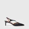 ATP AtelierRiano Nappa Strappy Slingbacks - Black