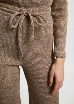 Mabel And MossRita Row Elbert Straight Knit Pants - Brown