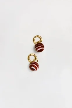 SANDRALEXANDRAStripy Bola Earrings