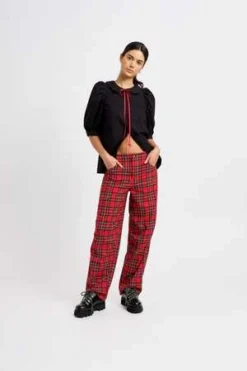 Eliza FaulknerSam Pant - Red Plaid