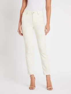 PaigeSarah Slim Crossed Back Belt Loops Jean - Gold Coast