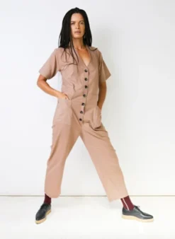 Seek CollectiveAmelia Romper - Taupe