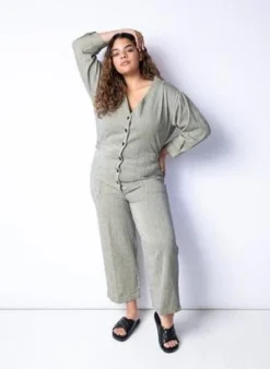 Seek CollectiveCeleste Romper - Sand Micro Stripe