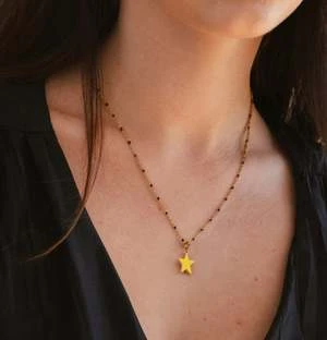 Matter Matters GalleryShining Star Necklace - Yellow/Orange - Image 2