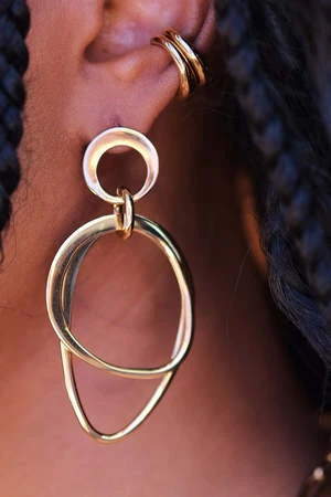 SOKOMakali Dangle Earrings - Gold
