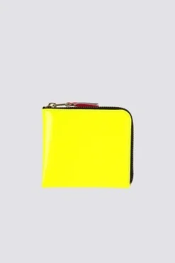 Comme Des Garcons Comme Des GarçonsSuper Fluo Half Zip Wallet - Yellow/Orange