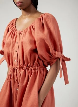 Eliza FaulknerLinen Jumpsuit - Terracotta - Image 2