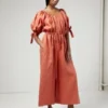 Eliza FaulknerLinen Jumpsuit - Terracotta