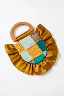 CarleenTiny Ruffle Handbag - Checkered