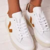 VEJAV-1Shoes - Extra White/Camel