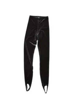 Simone-wild-newVelvet Stirrup Pants - Anthracite