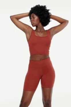 LACAUSA ClothingWarm Up Shorts - Brick