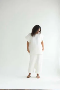 Lauren ManoogianWarp Pants - White/Natural