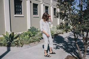 Happy French Ganghappyfrenchgang Jumpsuit - White/Black Dots - Image 2