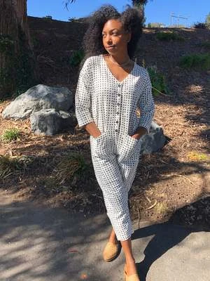 Happy French Ganghappyfrenchgang Jumpsuit - White/Black Dots - Image 6