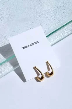 Wolf CircusSmall Ellie Earrings - 14k Gold Plated Bronze