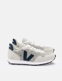 VEJASDU Alveomesh Trainers Flannel Shoes - Snow/Nautico