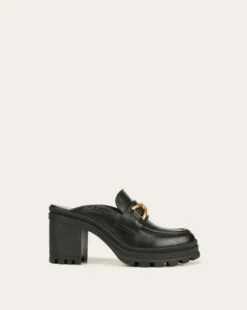 Veronica BeardWynter Leather Loafer Mule - Black