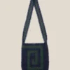 YMCWooden Bead Bag - Navy/Green