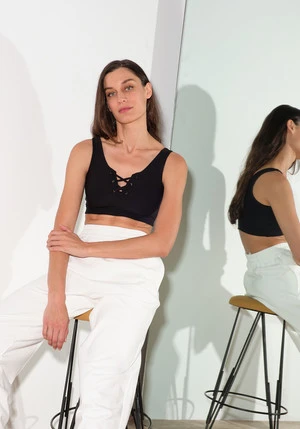 Year Of OursStretch Football Bra - Black