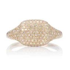 Zofia DayDiamond Signet Ring - Yellow Gold